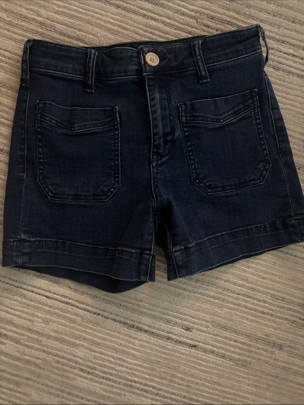 Pilcro Dark Indigo Denim Shorts